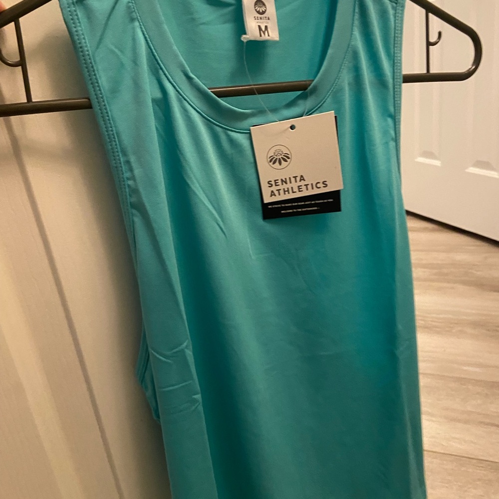 Senita Athletics Women's Aqua Tank Top
